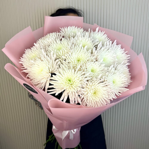 Букет из хризантем Анастасия - 15 хризантем