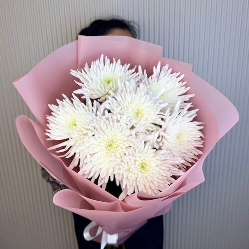 Букет из хризантем Анастасия - 7 хризантем