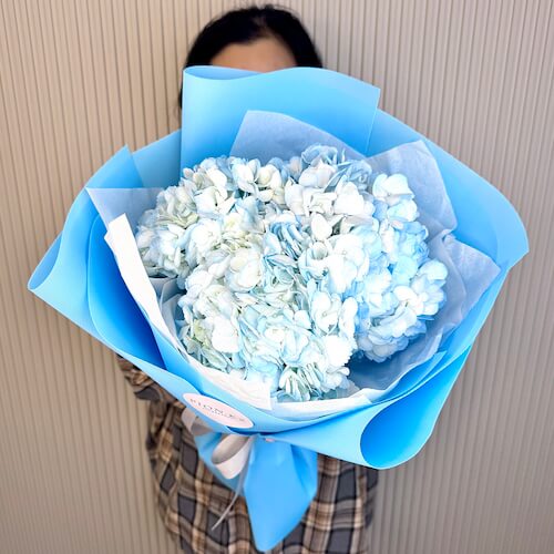 Букет из голубых гортензий - 3 гортензии
