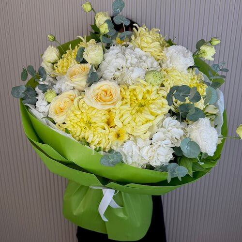 Букет "Лаймовое солнце"