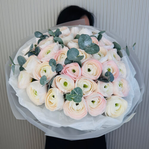 Букет Ранункулюсов - 35 ранункулюсов