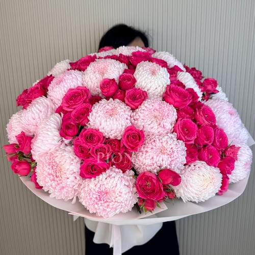 Букет "Малиновый Шарм"