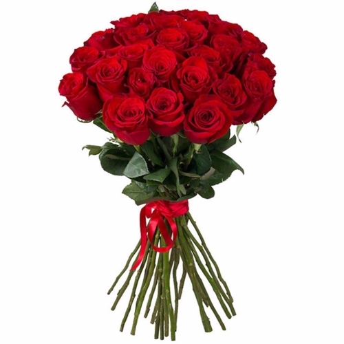 Букет из красных роз 110см - 21 роза
