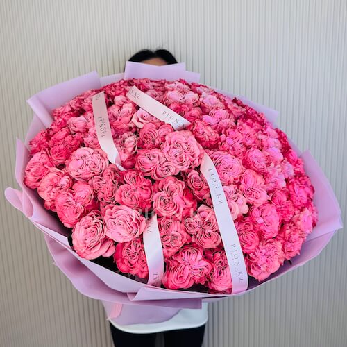 Охапка роз "Кантри-блюз" 60см