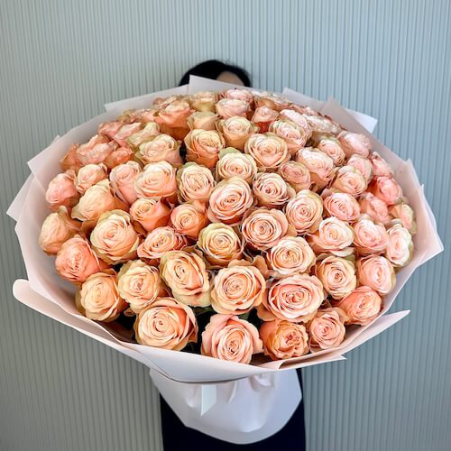 Букет из роз "Кахала" 50см - 101 роза