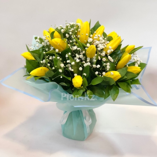 Yellow tulips - Делюкс